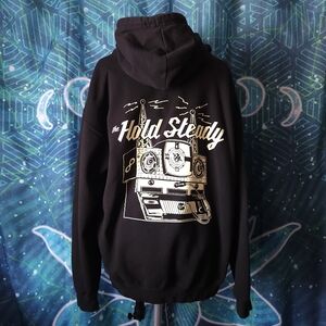Black 'The Hold Steady' Graphic Hoodie XL